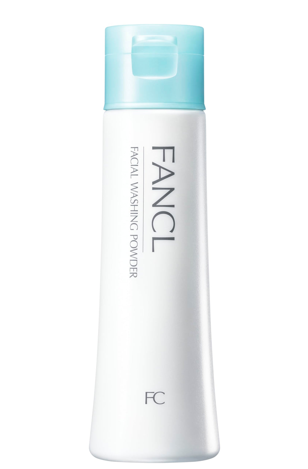 FANCL facial cleansing powder bottle on countertop ready for gentle cleansing ritual
