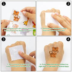 Fancy Land monkey tattoo design brings playful flair to school activities and party favors.