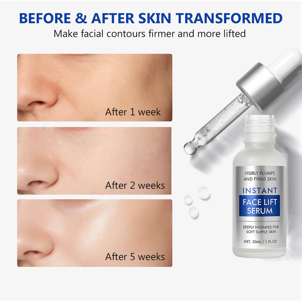 Fancy Pets Instant Face Lift Serum packaging on shelf highlights hygienic airless bottle.