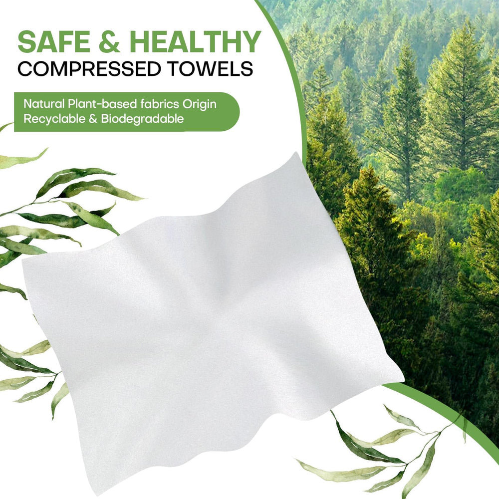 Fancyou coin-sized towel expands with water for quick campsite refresh