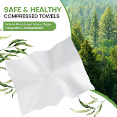 Fancyou coin-sized towel expands with water for quick campsite refresh