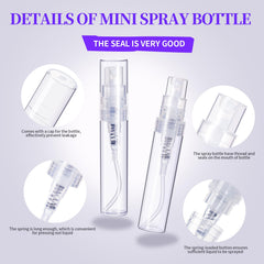 Fandamei 5ml mini spray bottle side-by-side emphasizes portable capacity for samples.