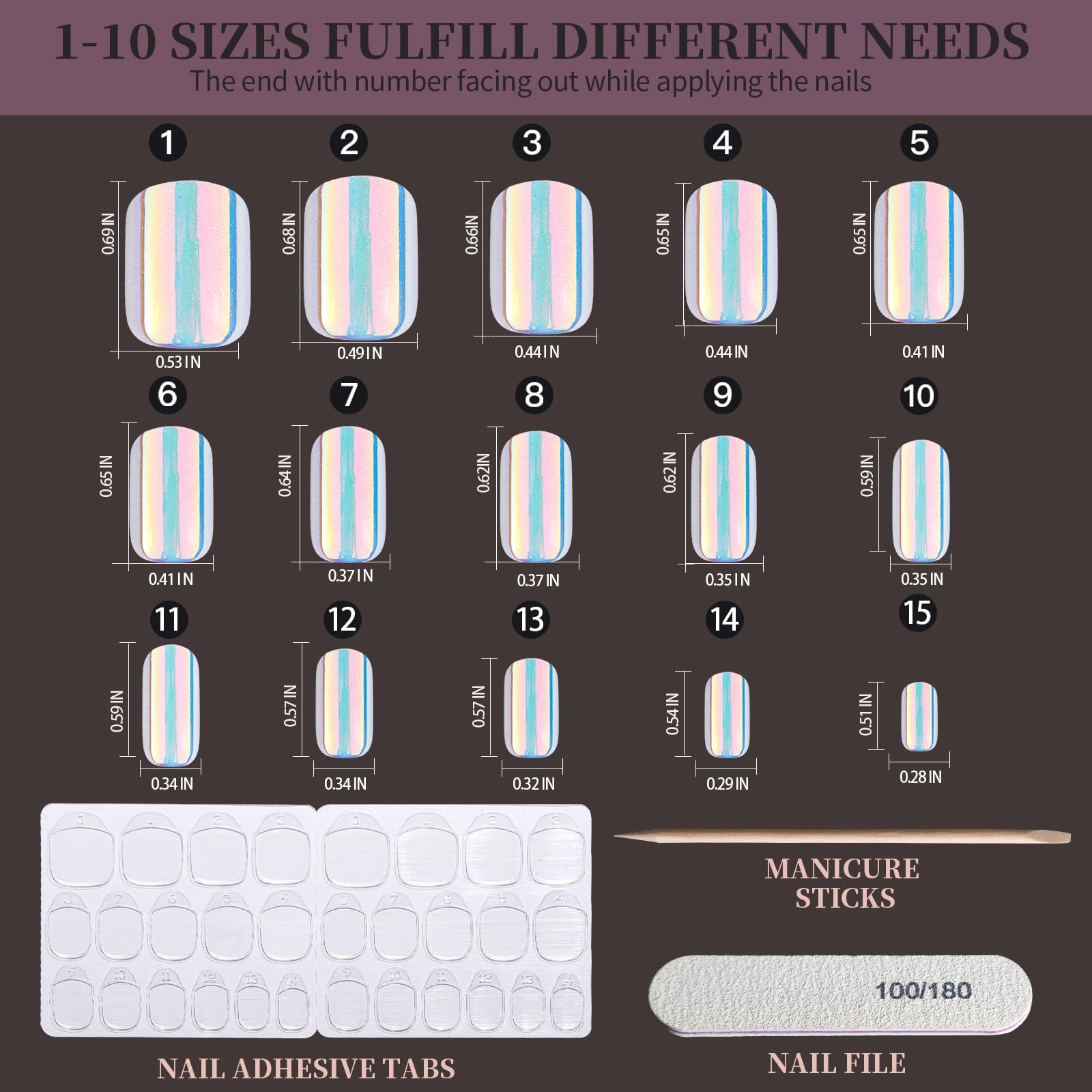 Fandamei 180-piece kit offers variety for multiple looks and occasions