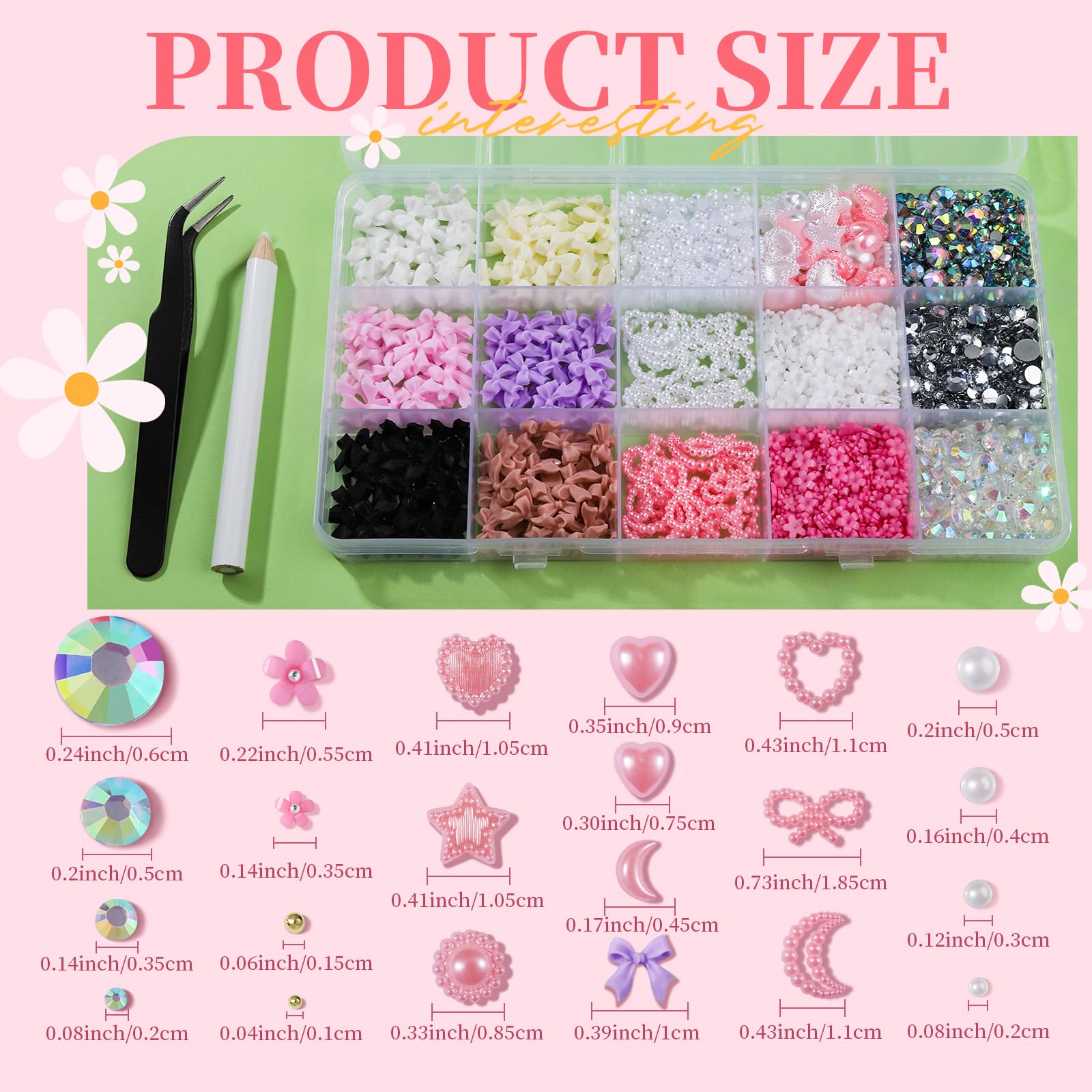 Fandamei curved-tip tweezers for precise charm placement