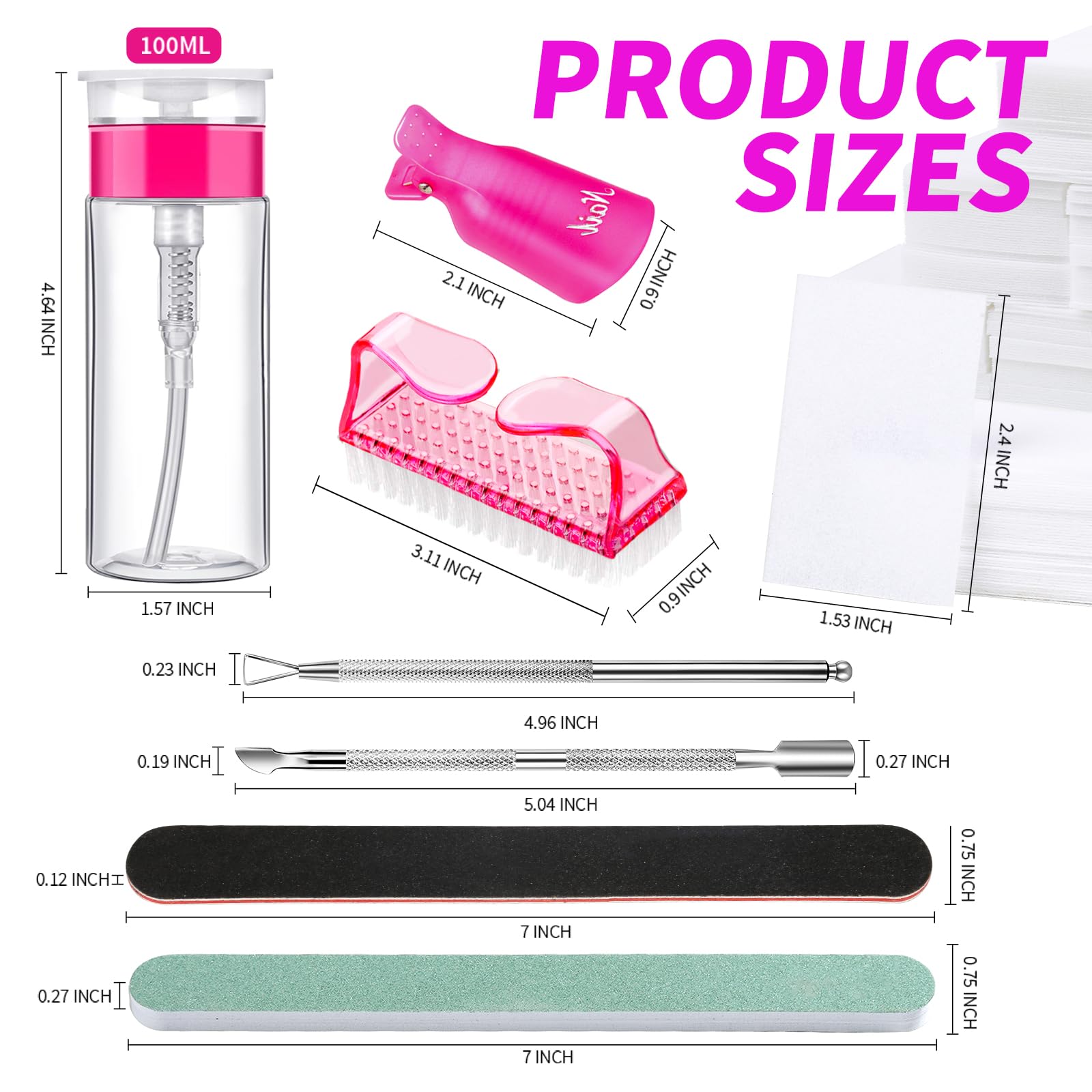 Fandamei triangle cuticle pusher for gentle cuticle care