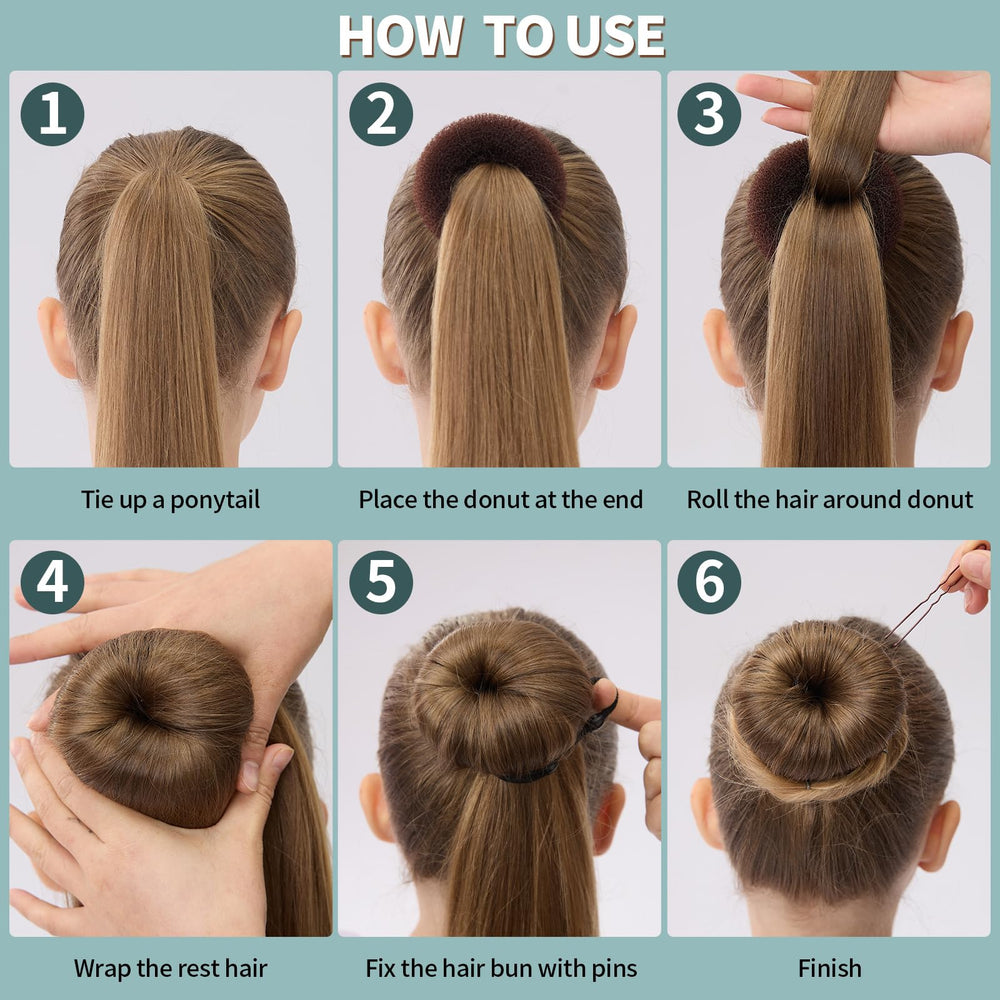 FANDAMEI elastic hair ties add final hold for active wear.