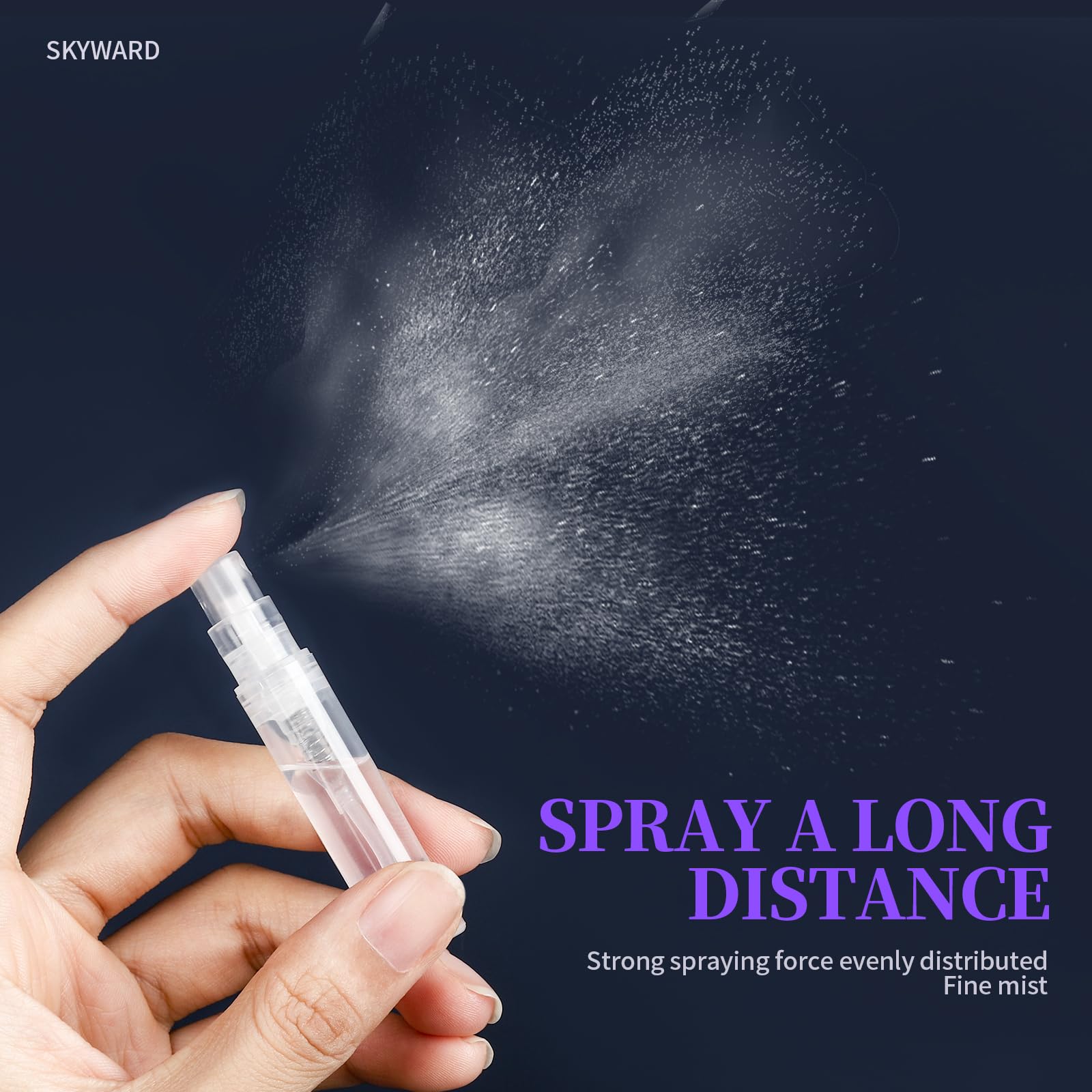 Fandamei fine-mist nozzle closeup delivers even distribution for fragrances and mists.
