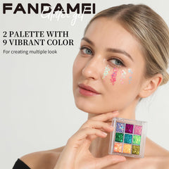 Fandamei glitter gel applying easily with included sticks for precise placement