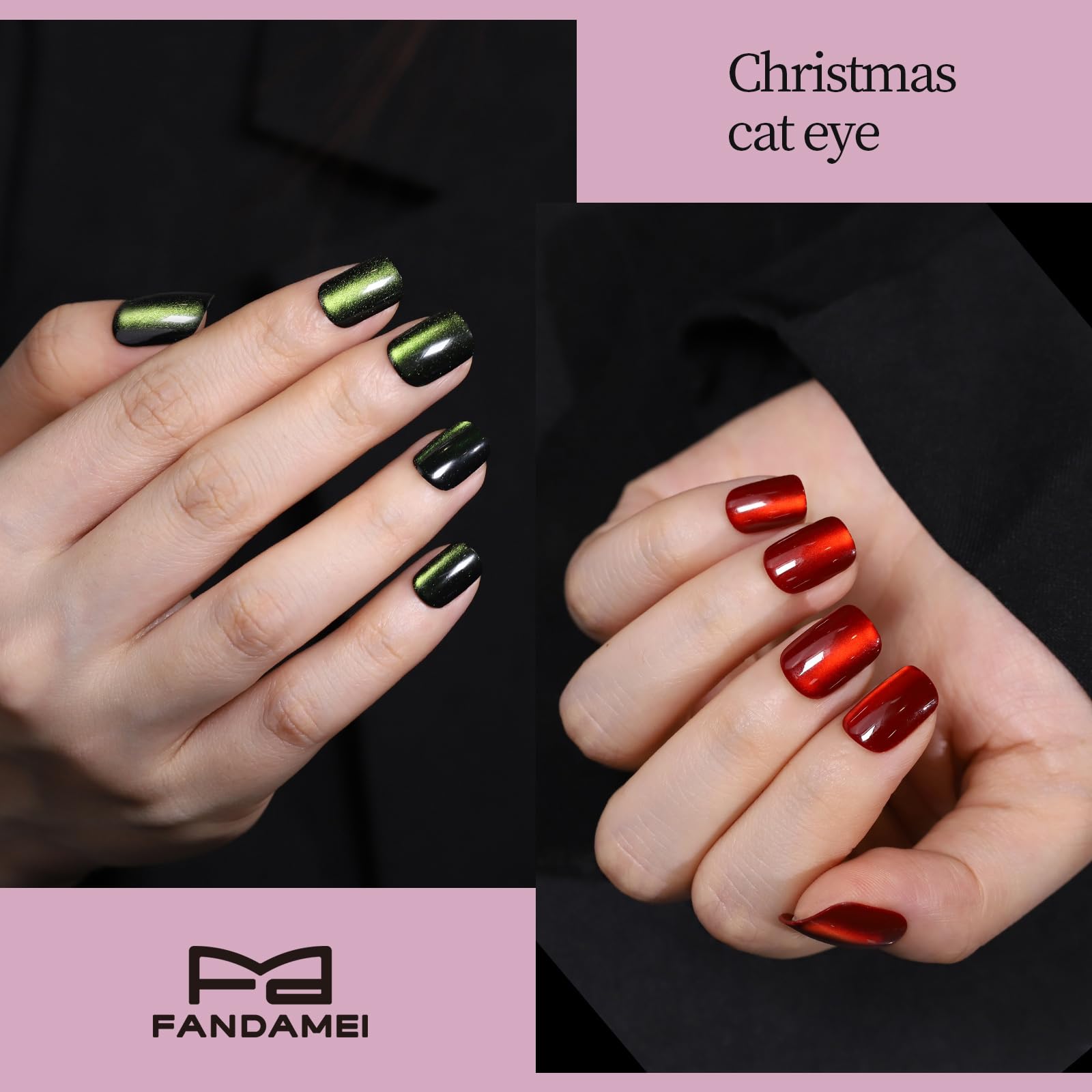 Fandamei glitter nails sparkle for party nights.