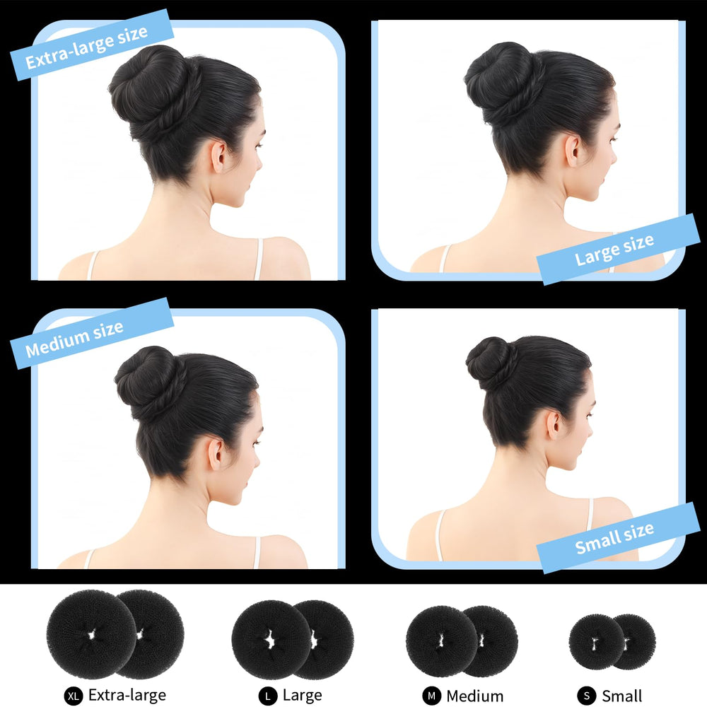 Fandamei small donut bun for fine or short hair