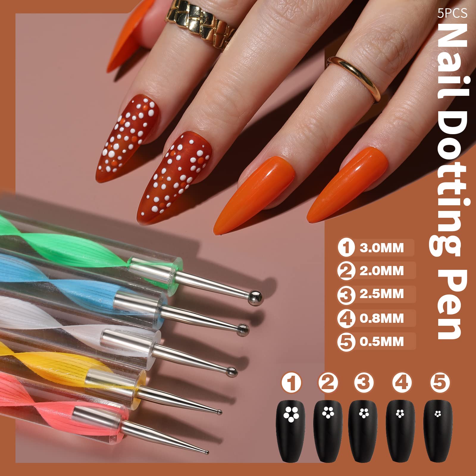 Fandamei heart glitter sequins for cute, decorative highlights on natural or gel nails.
