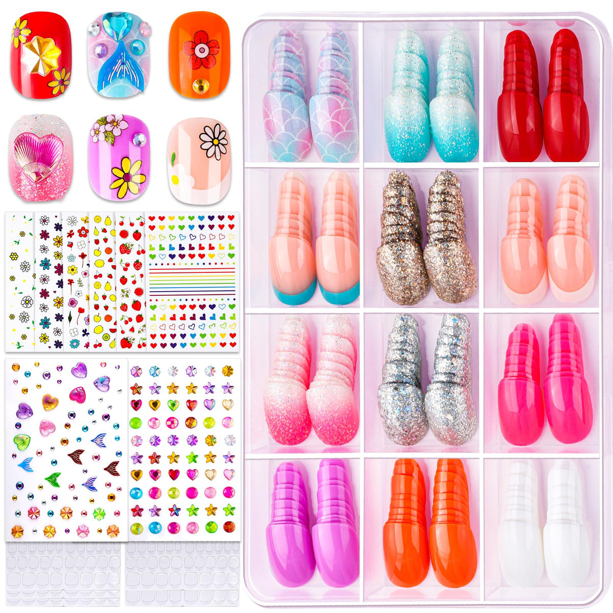 Fandamei kids nail kit full set for creative at-home manicures and style exploration