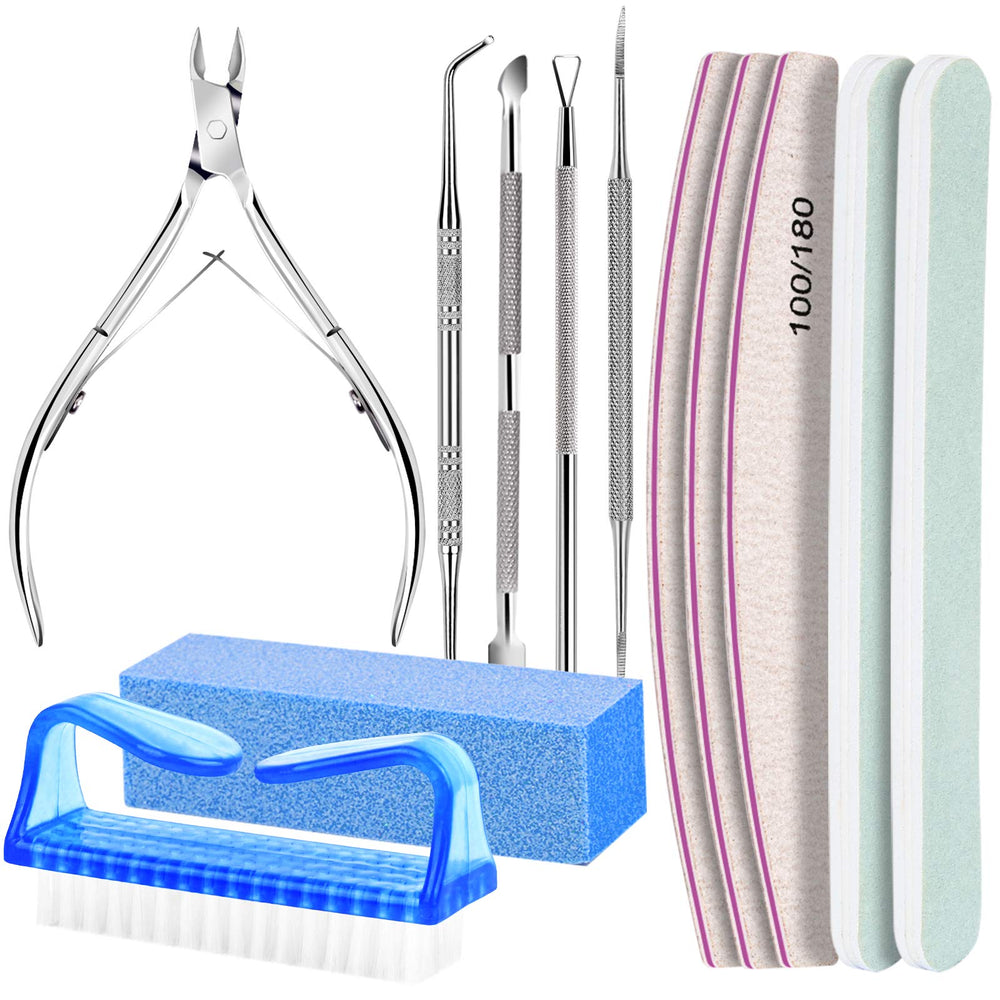 Fandamei manicure set laid out for easy at-home nail care and travel prep.