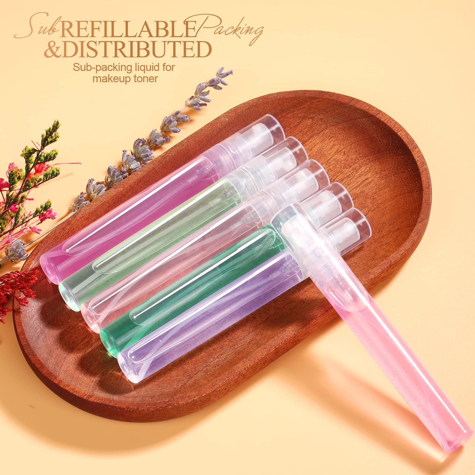 Fandamei mini clear spray bottle fits in purse or pocket