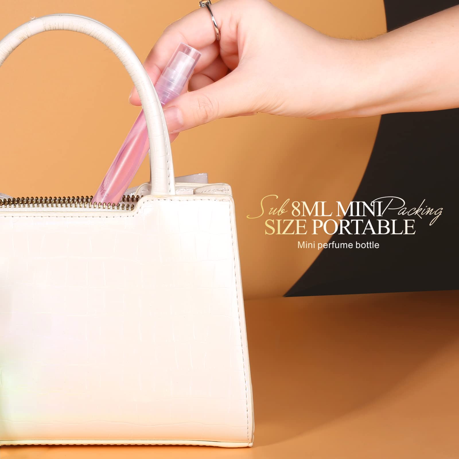 Fandamei mini clear spray bottle versatile for toners, mists, and cleaners