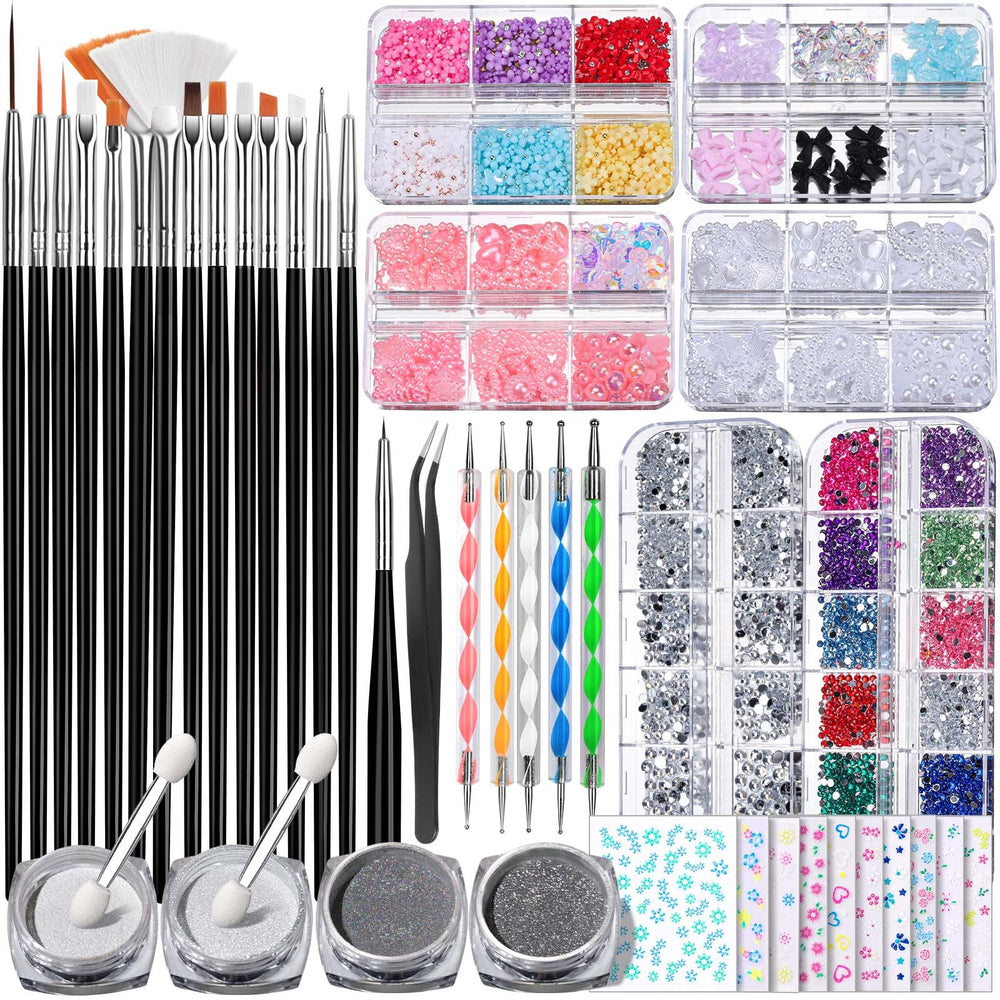 Fandamei nail art brushes set with precision tips for detailed designs