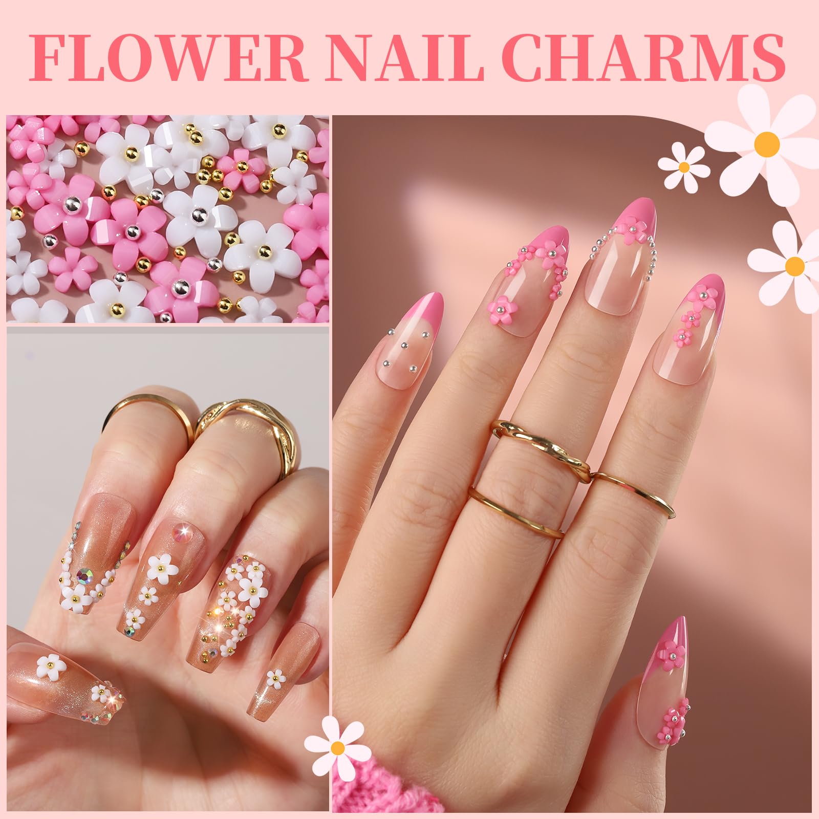 Fandamei bow charms for elegant nail accents