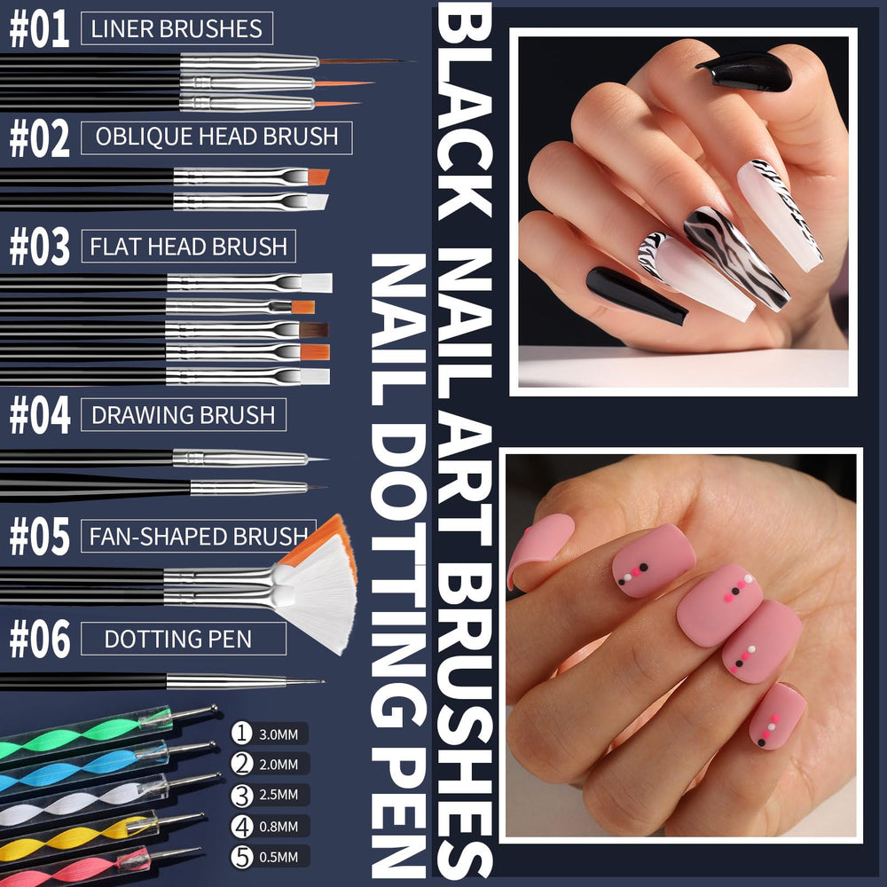 Fandamei five dotting tools provide varied dot sizes for patterns