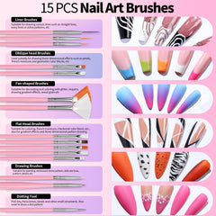 Fandamei nail dotting tools with multiple tips for consistent patterns