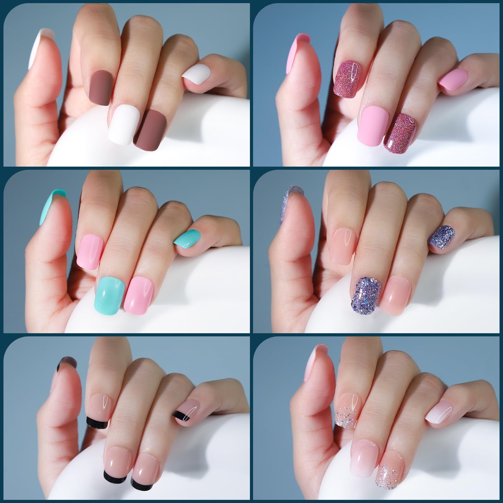 Fandamei nail file kit helps prep nails for precise fit.
