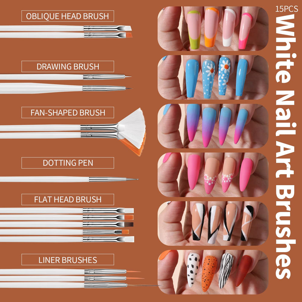 Fandamei nail foil flakes for thin, adaptable accents on UV gel or acrylic nails.