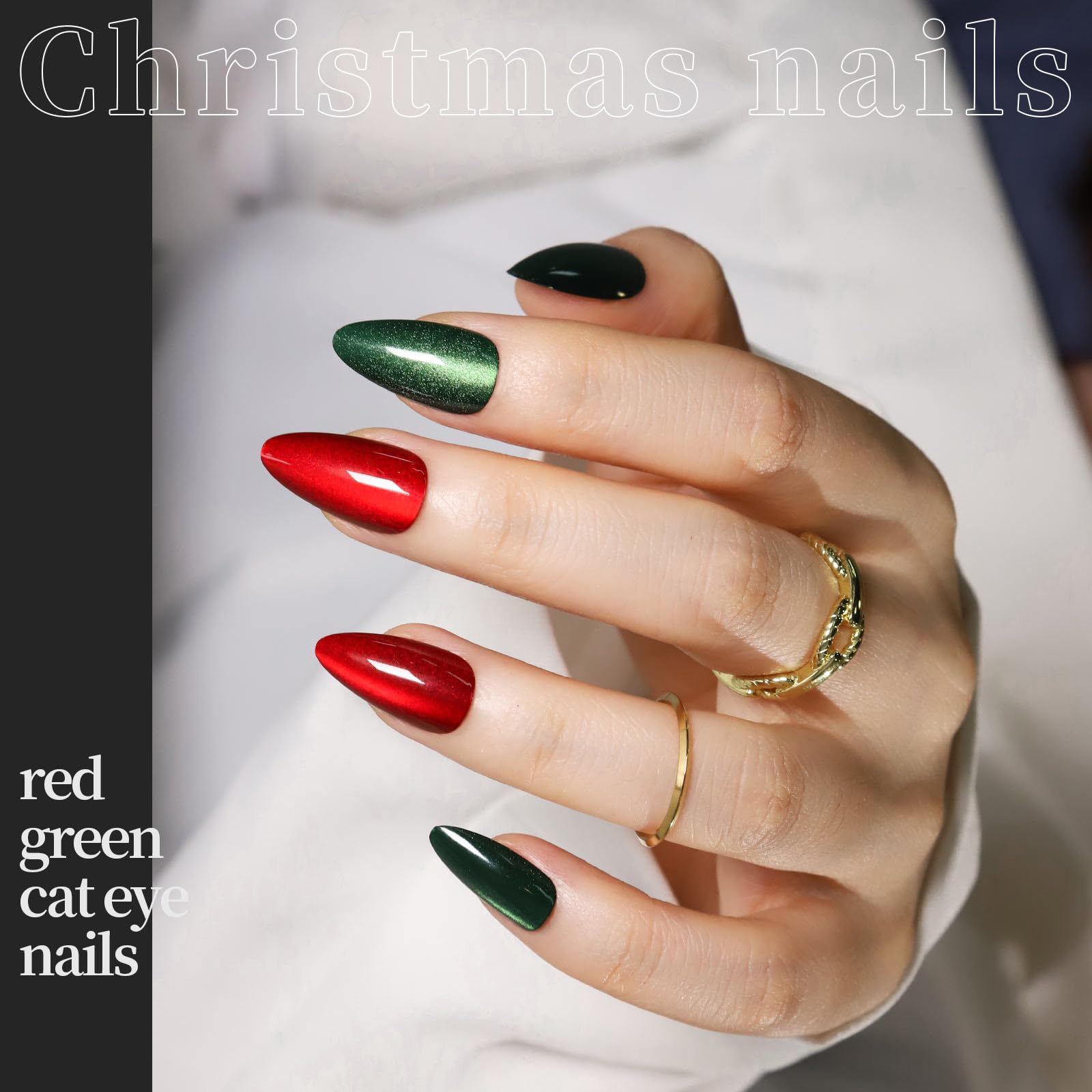 FANDAMEI nude with glitter French tip nails for elegant daily wear