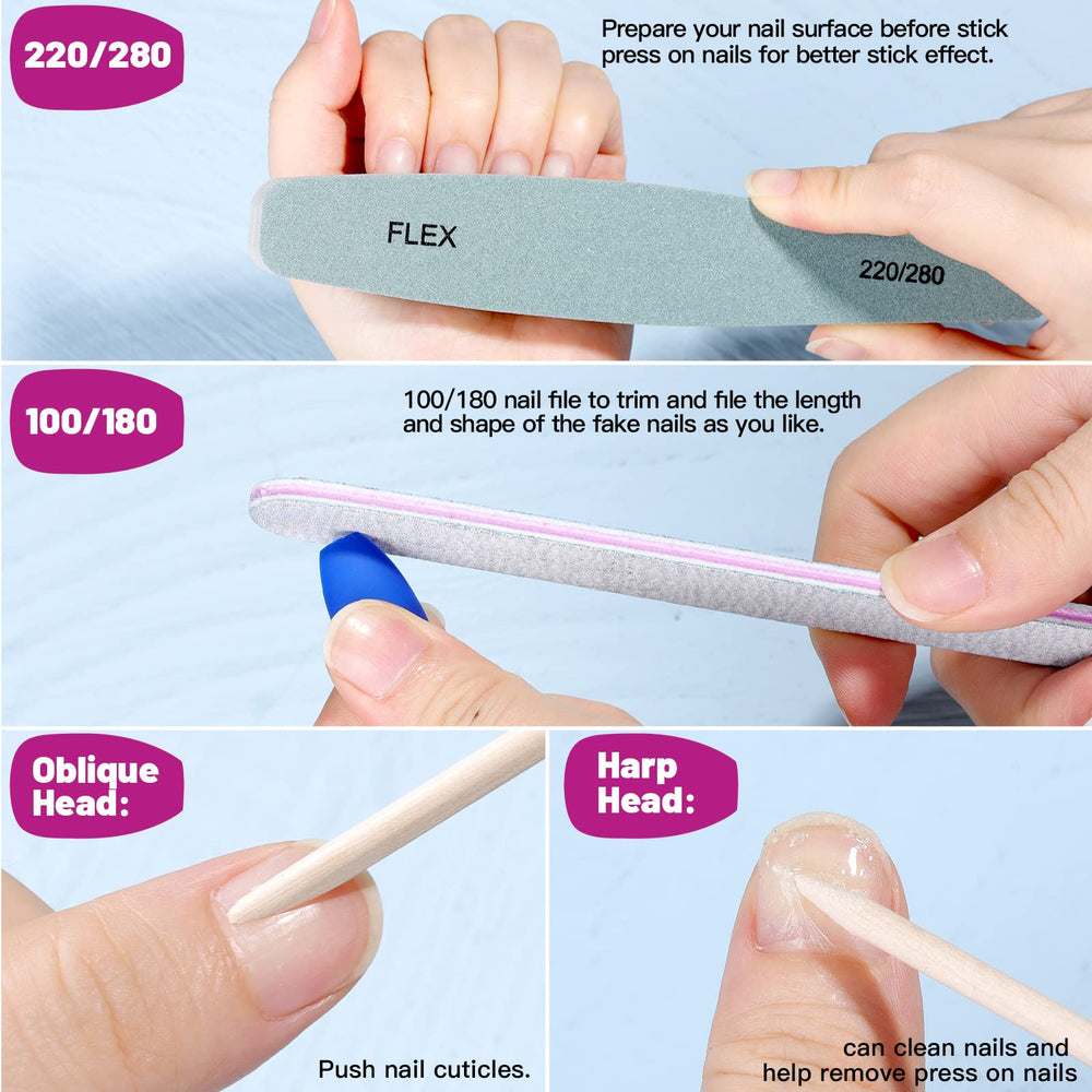 Fandamei orange wood sticks tool for cuticle care and cleanup