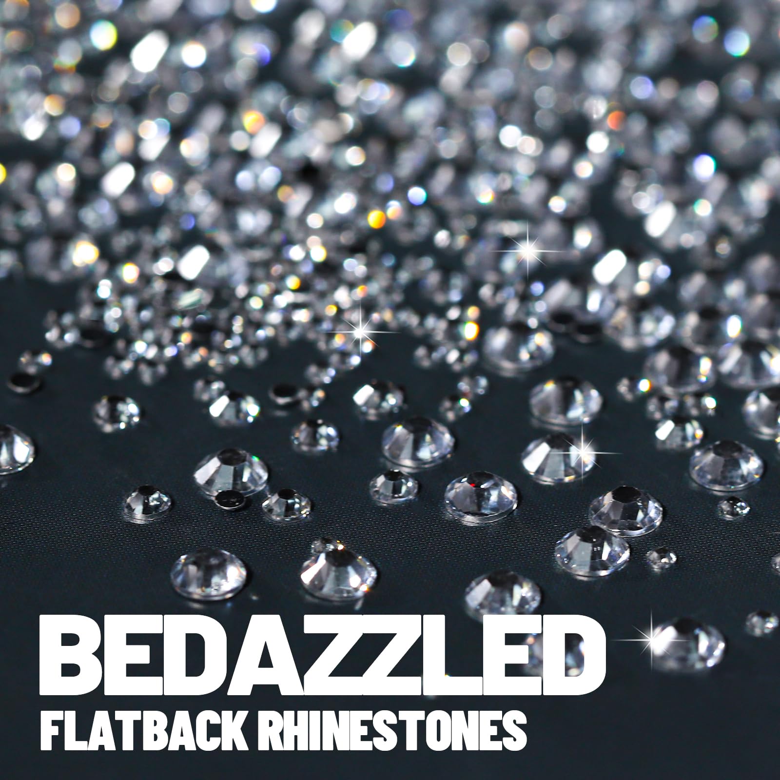 Fandamei mixed-size rhinestones 2-6mm enabling versatile design options