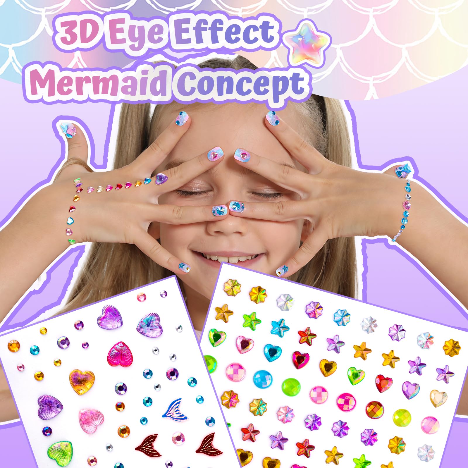 Fandamei self-adhesive tabs for easy, mess-free nail art application
