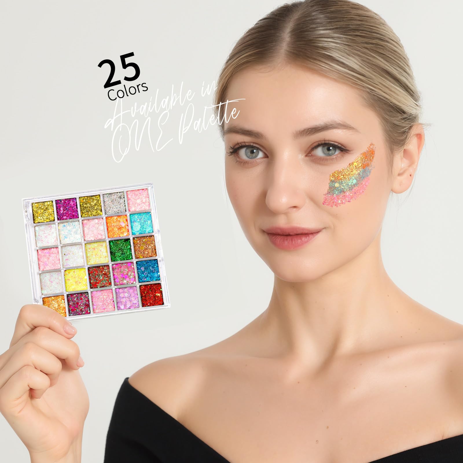 Fandamei travel-friendly compact palette visible for on-the-go glam.