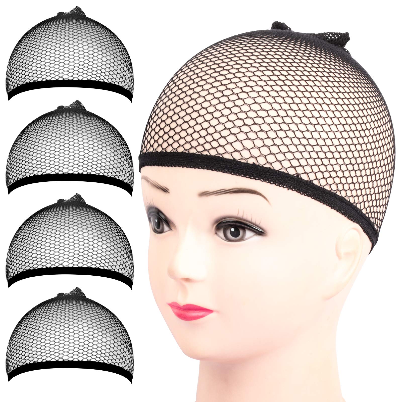 Fandamei wig cap closed-end design for secure hair hold during styling