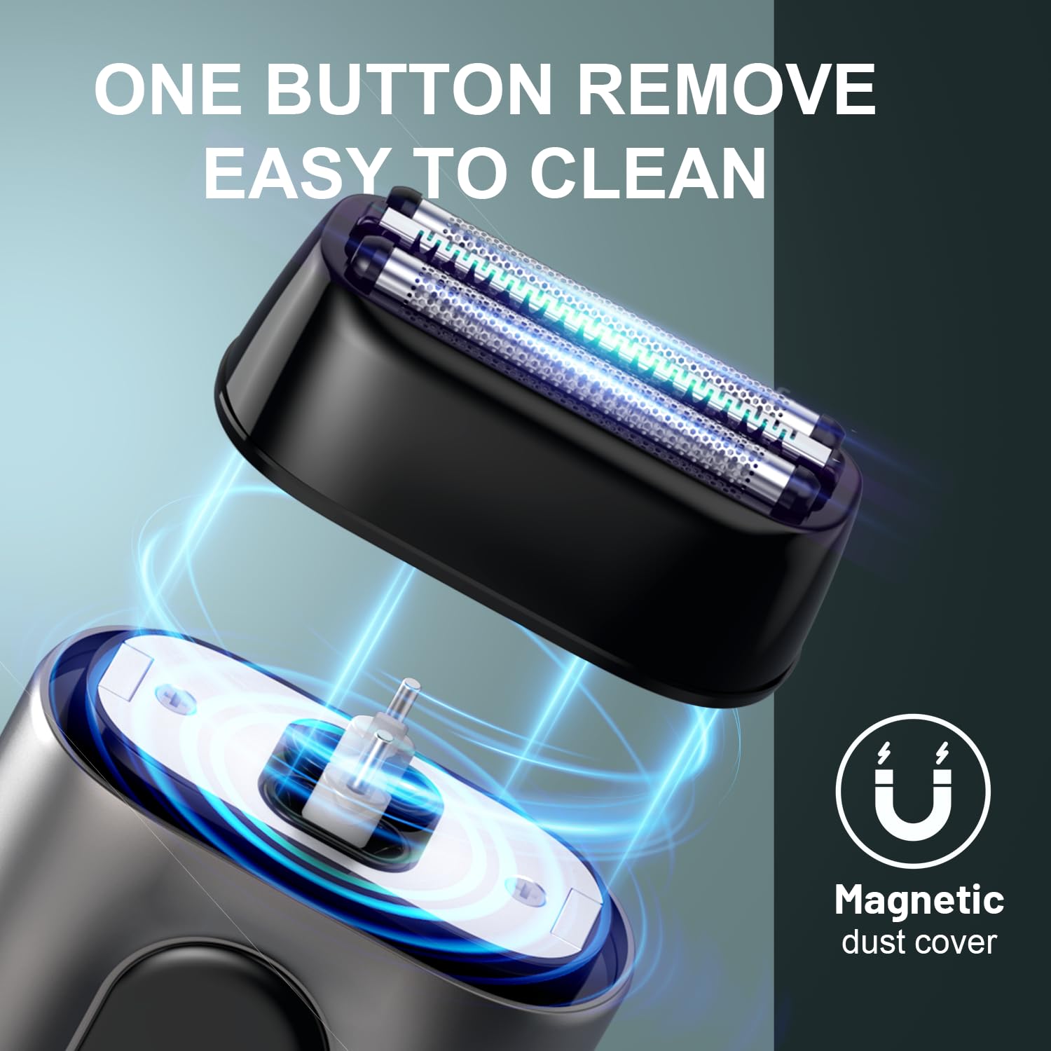 Fangaci electric razor LED display shows status at a glance