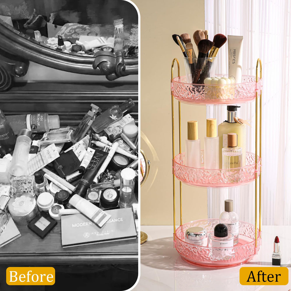 Fangoo ABS plastic organizer with gold bracket for sturdy setup.