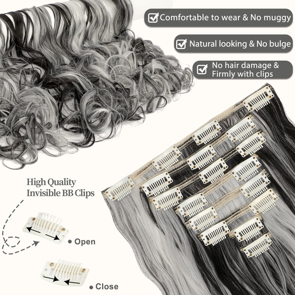Fanguilar 3-clip weft blends evenly for balanced volume