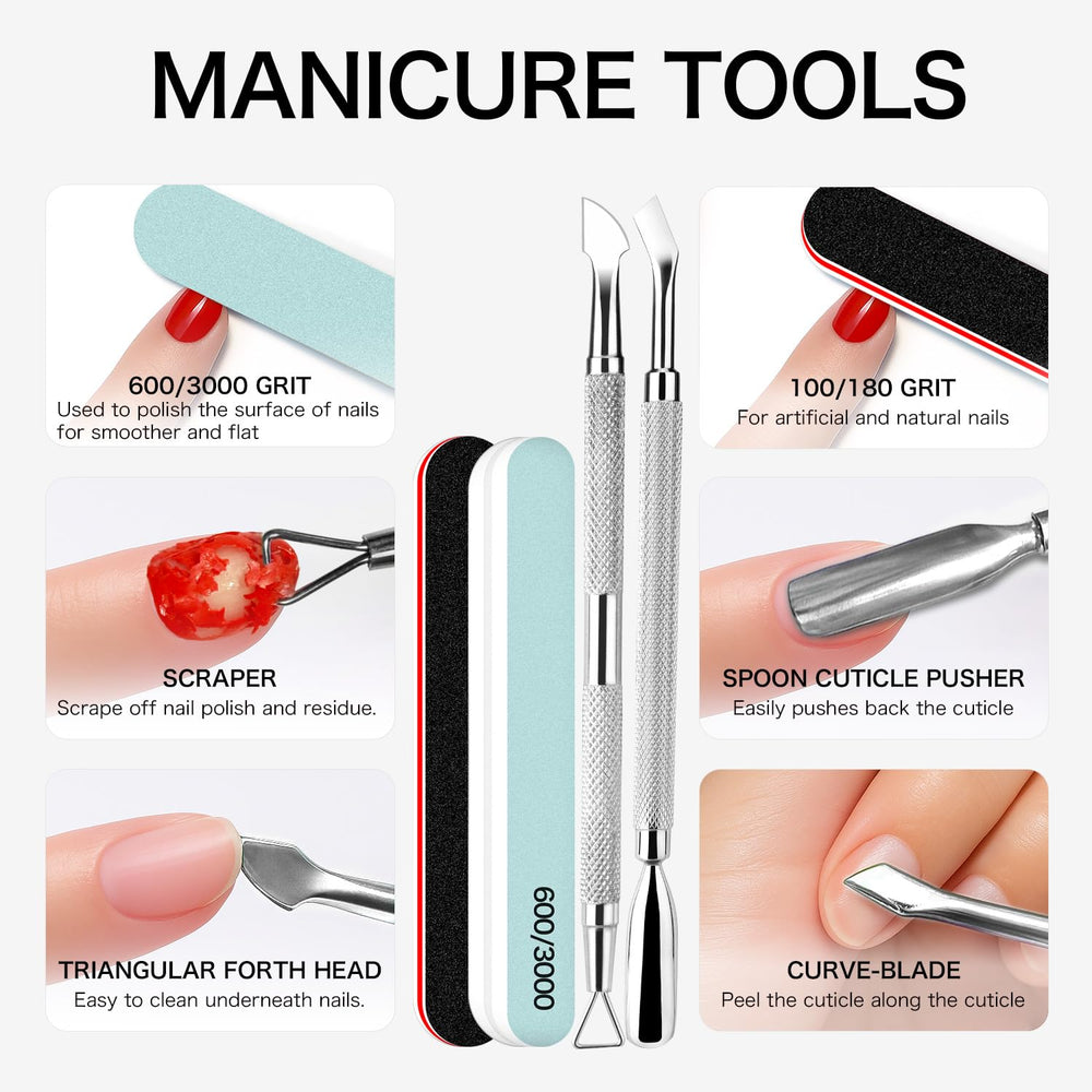 Fanisn double-sided buffer 600/3000 polishes and shines nails.