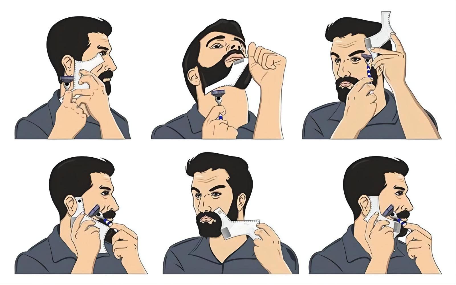 FANJEIS beard-styling-kit close-up comb for smooth beard oil distribution