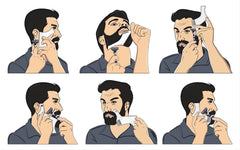 FANJEIS beard-styling-kit close-up comb for smooth beard oil distribution