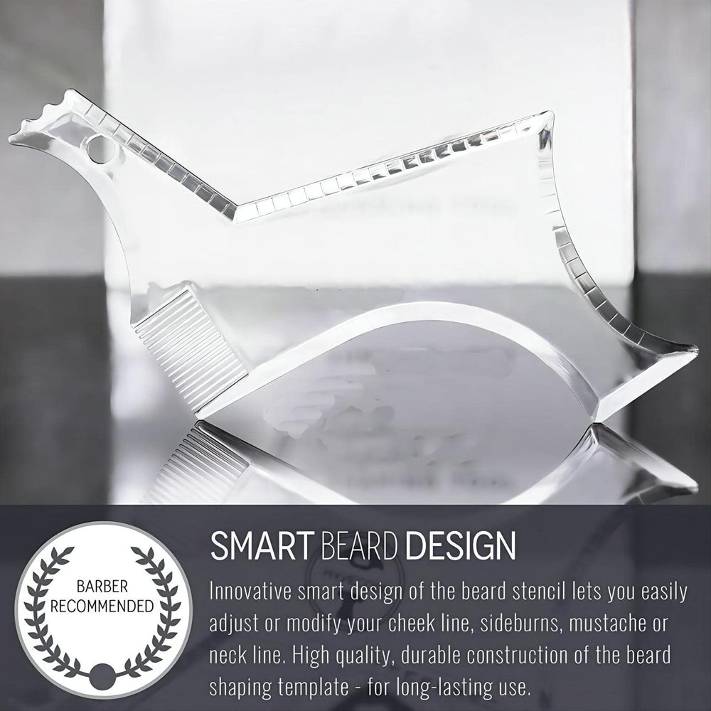 FANJEIS beard template with built-in comb aiding even product application