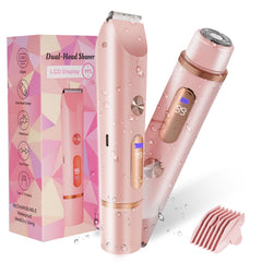 FANKRUAI Bikini Trimmer front view in pink for quick painless bikini grooming.