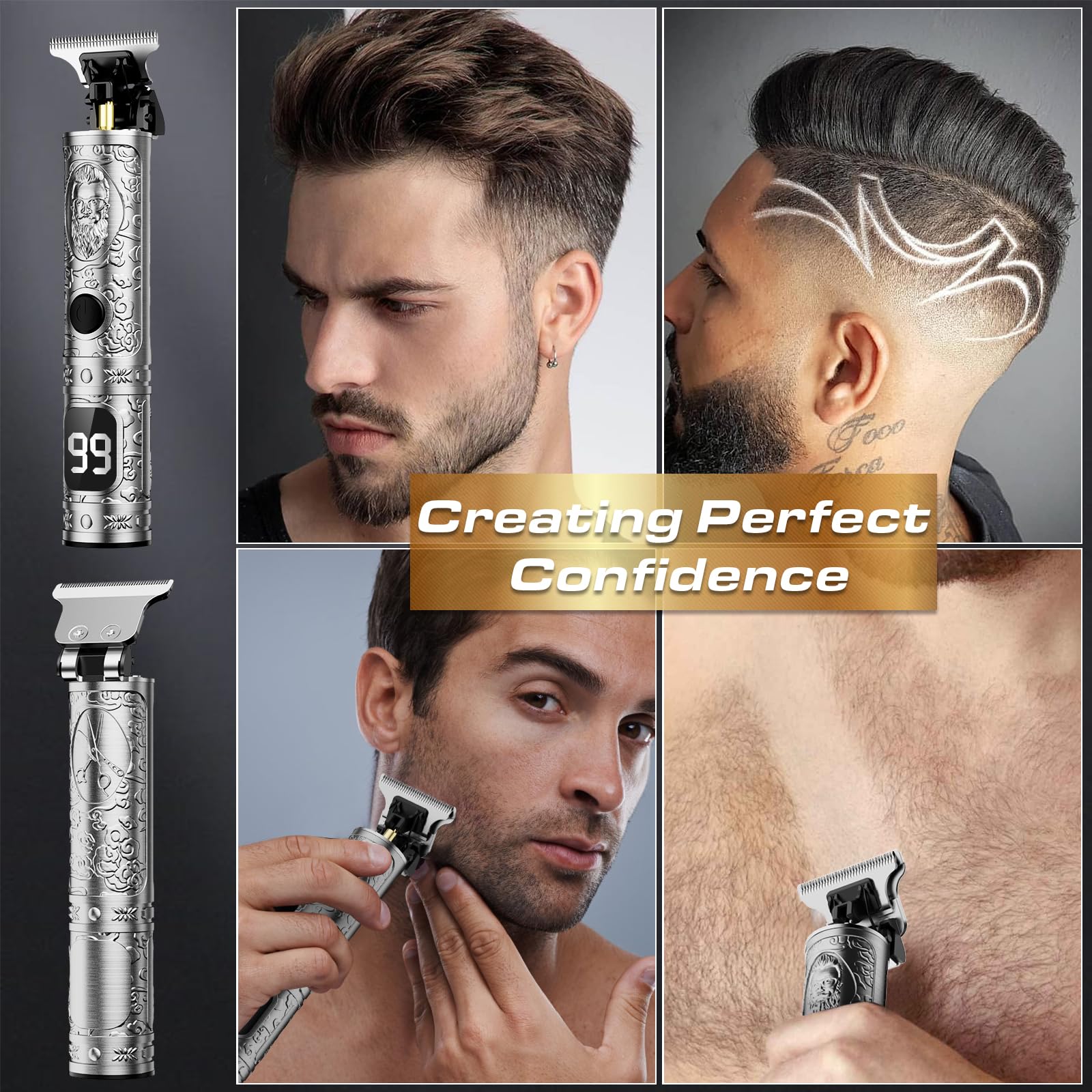 Fannas Hair Clippers 1500mAh battery life enables up to 150 minutes of cordless trimming