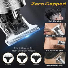 Fannas Hair Clippers T blade closeup with skin friendly rounded corners