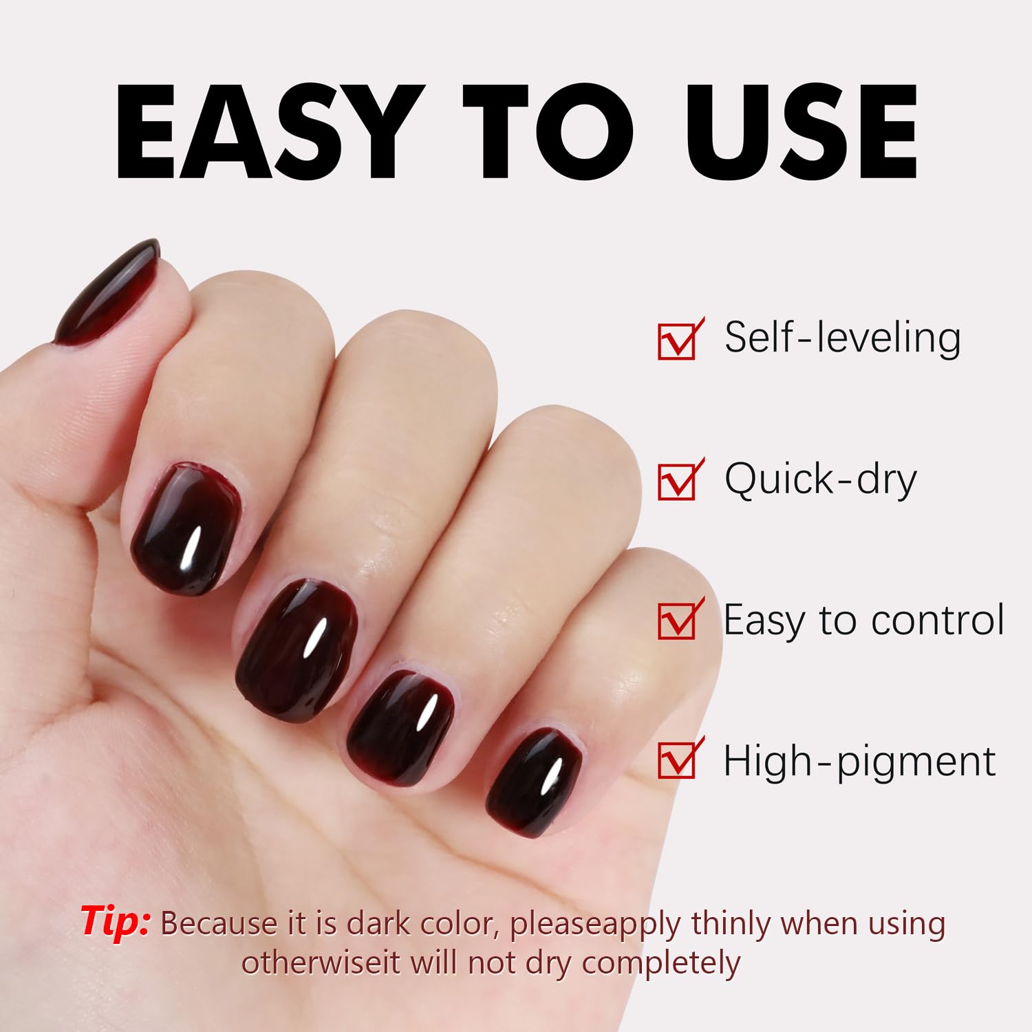 Nail swatches before and after using FANNEST to illustrate extension and strength