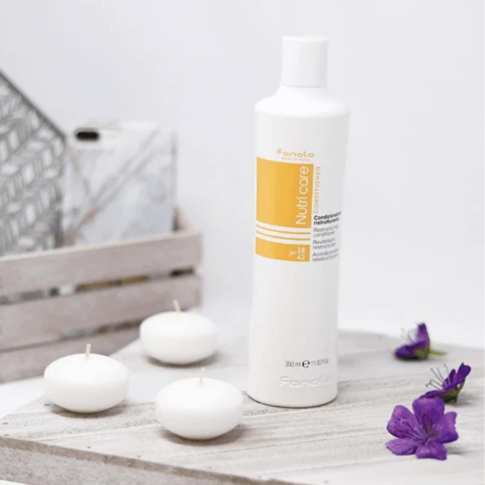 Fanola Nutri Care Conditioner’s milk proteins hint at added moisture and shine.