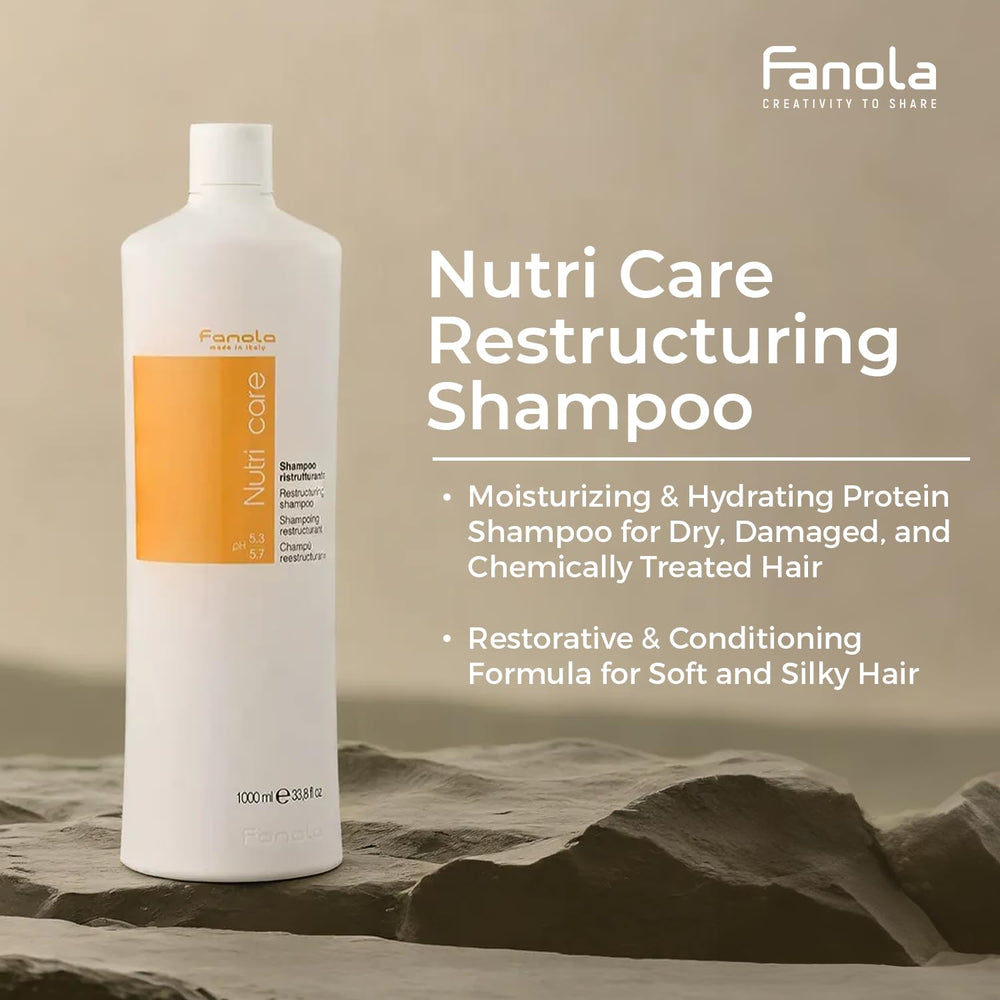 Fanola Restructuring Shampoo delivers frizz control and shine