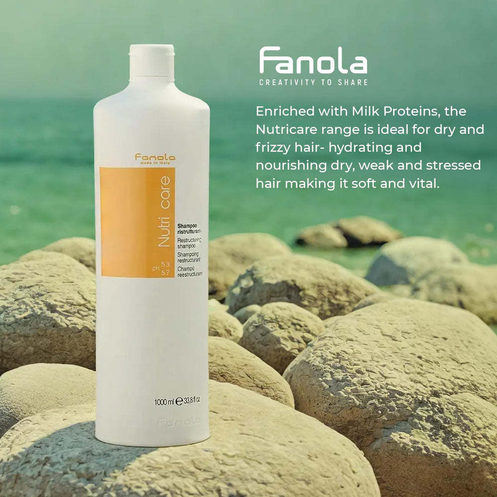 Italian crafted Fanola professional hair care behind Restructuring Shampoo