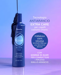 Fanola Wonder No Orange after-use cooler, icy reflections on hair