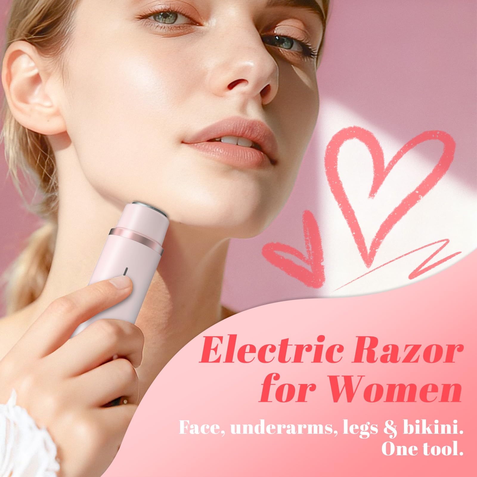Fanovae Bikini Trimmer ready for shower use demonstrates waterproof rinse