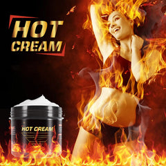 FANSHI hot sweat cream label closeup showing natural ingredients