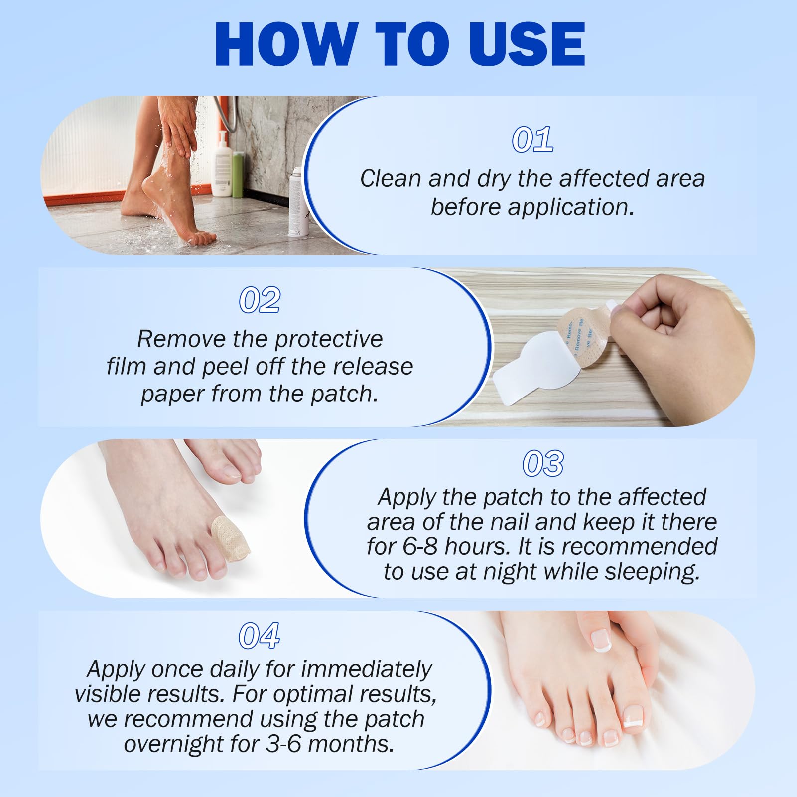 FANSHI Nail Patches patch texture closeup reveals discreet hydrogel material.