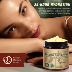 FANSHI Tallow Skin Balm ingredients blend with avocado and castor oils fuels deep nourishment